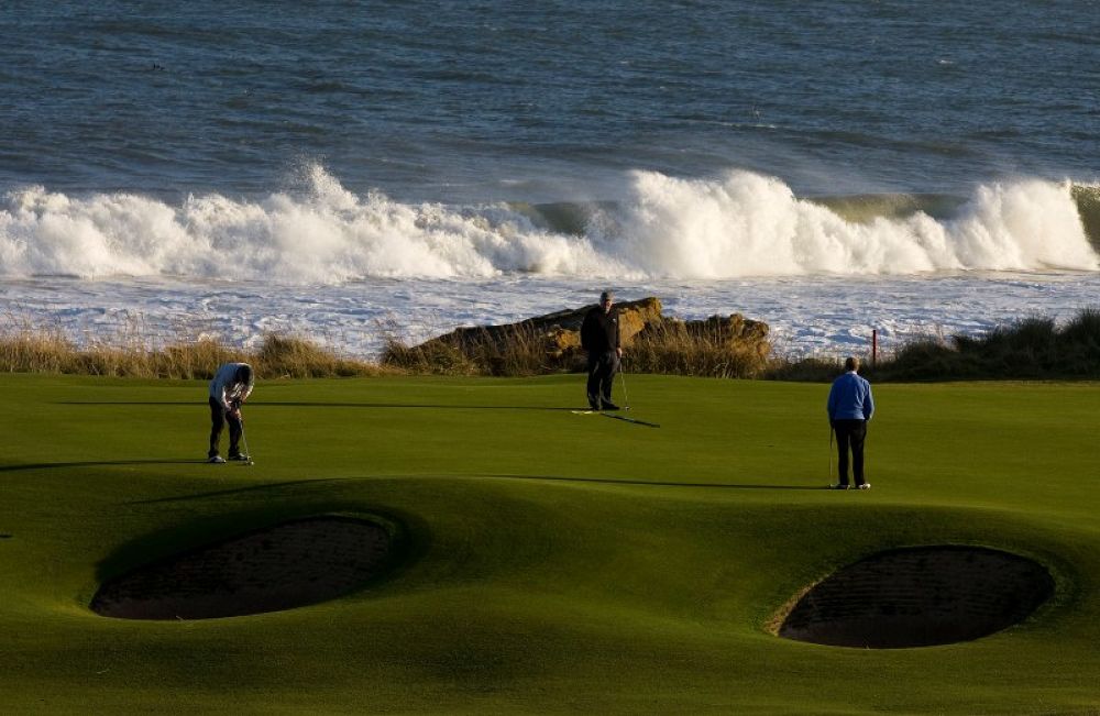 Royal Dornoch golf course sea view Scotland