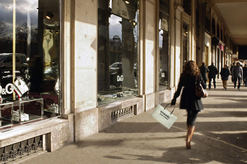 Shopping Rue de Rivoli Paris France