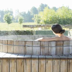 Sources de Caudalie bath barrel