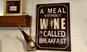 Wine breakfast plate