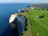 Etretat Golf course Normandy France