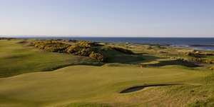 Kingsbarns golf links 18th pano