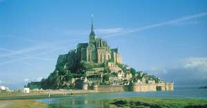 Mont Saint Michel blue